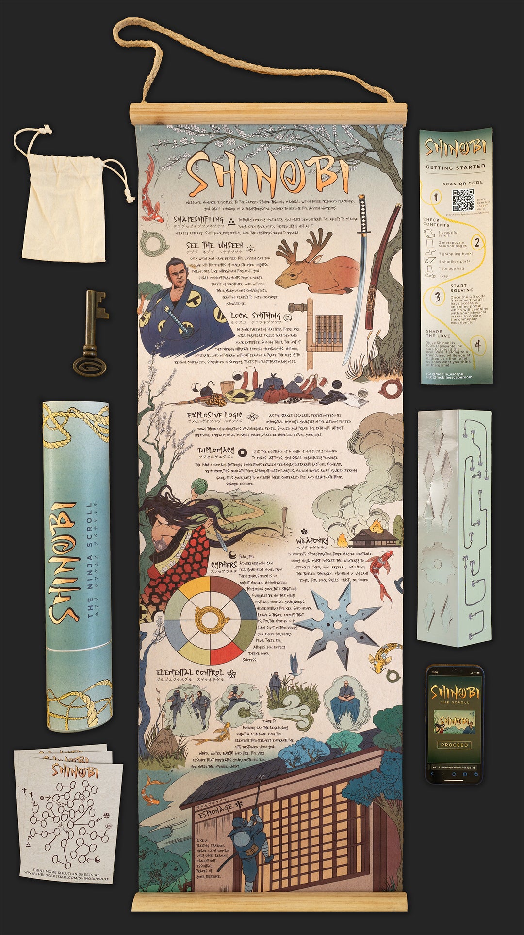 Games Night in an envelope and tabletop Escape Room Game. Similar to an Exit Game. Same genre as murder mystery.