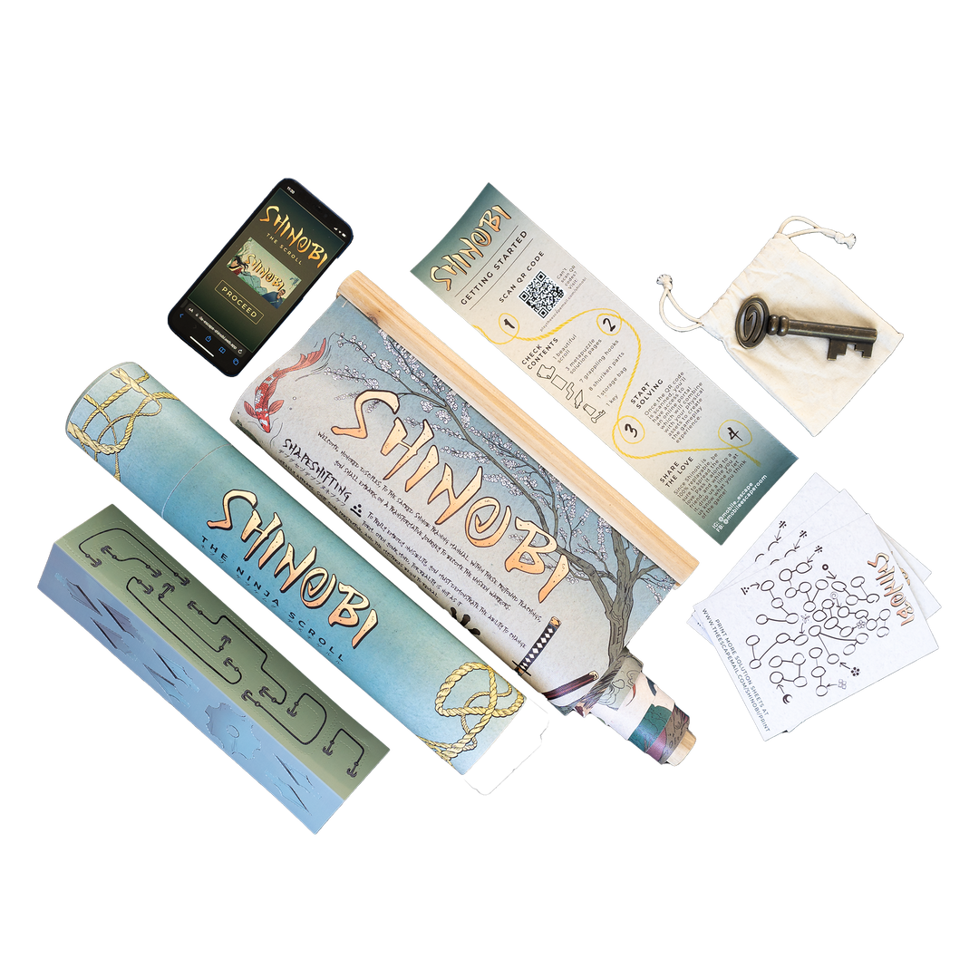 Games Night in an envelope and tabletop Escape Room Game. Similar to an Exit Game. Same genre as murder mystery.