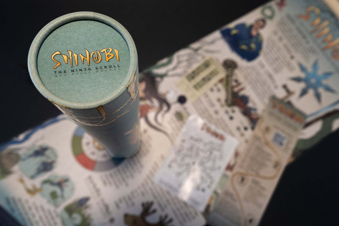 Shinobi: The Ninja Scroll Games Night in an envelope and tabletop Escape Room Game. Similar to an Exit Game. Same genre as murder mystery.