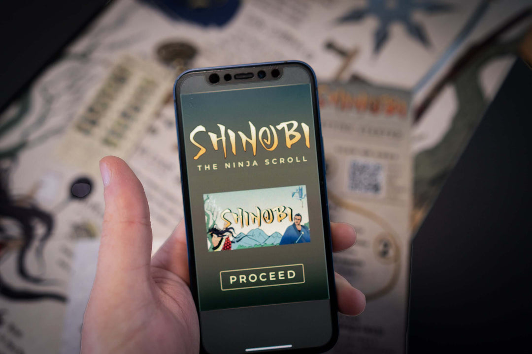 Shinobi: The Ninja Scroll Games Night in an envelope and tabletop Escape Room Game. Similar to an Exit Game. Same genre as murder mystery.