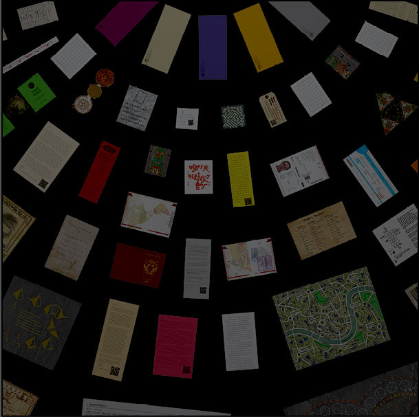 Games Night in an envelope and tabletop Escape Room Game. Similar to an Exit Game. Same genre as murder mystery.